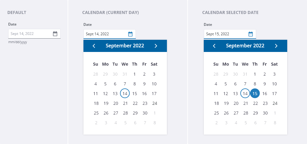 Date Picker Example screenshots